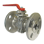 Full Port Stainless Steel Ball Valve, 2-piece Flanged