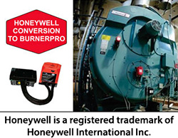 Honeywell burner control flame safety conversion to Burnerpro safeguard