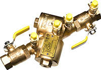 Y Pattern double check valve assemblies