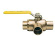 70-900 Series 3-way bronze ball valve
