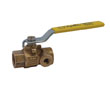77B-100 Series ball valve with side tap