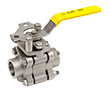 86A 200 Series SS 3-piece ball valve