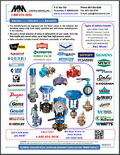 M&M Control Line Card Valves Valves Valves