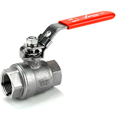 2 piece stainless steel ball valve