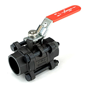 3 piece carbon steel ball valve