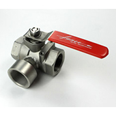 3 Way 2000 PSI L Port Ball Valve