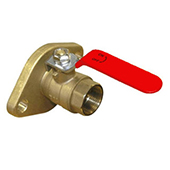 Forged Brass Pump Isolation Valve - NPT x Flange