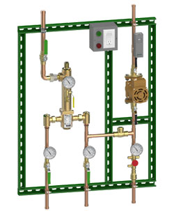 Pre-Piped Manifold Recirculation System Pre-Piped Manifold Recirculation System