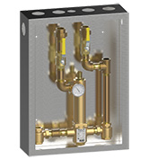 Series 803 with thermometer, shutoff, and cold water bypass