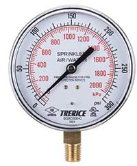 Trerice Model SG Series Sprinkler Gauge for Fire Protection Service